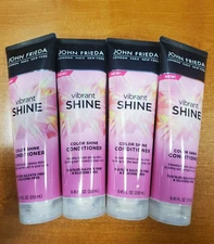 4 Bottles: John Frieda Vibrant Color Shine Conditioner 8 oz. ea. (8662)