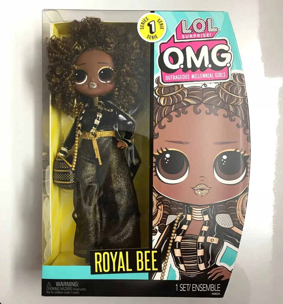 L.O.L Surprise! OMG Royal Bee Fashion Doll Playset, 6 Pieces