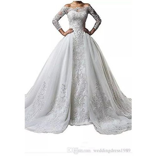 plus size long white dress