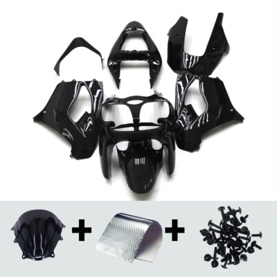 Gloss Black ABS Bodywork for Kawasaki ZX9R Ninja ZX-9R 2002 2003 02 03 Fairings