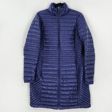 Duluth Trading Jacket Womens Small Purple Duck Down Right Parka Pertex Quantum