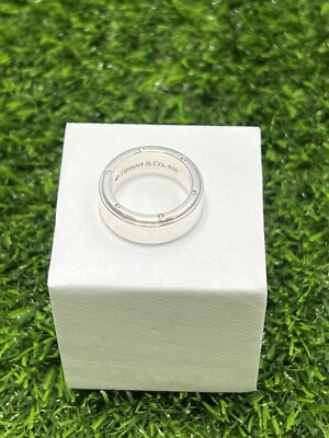 Size 9 Tiffany & Co Metropolis Ring Screw Band Mens Unisex in