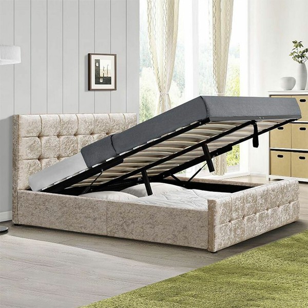 Home Discount Ottoman Bed Frame, King Champagne for sale online eBay