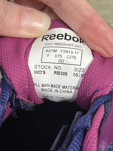 Reebok Zigwild TR2 Work Carbon Toe RB305 Damengröße 10,5 M lila Sicherheitsschuhe - Bild 9 von 10