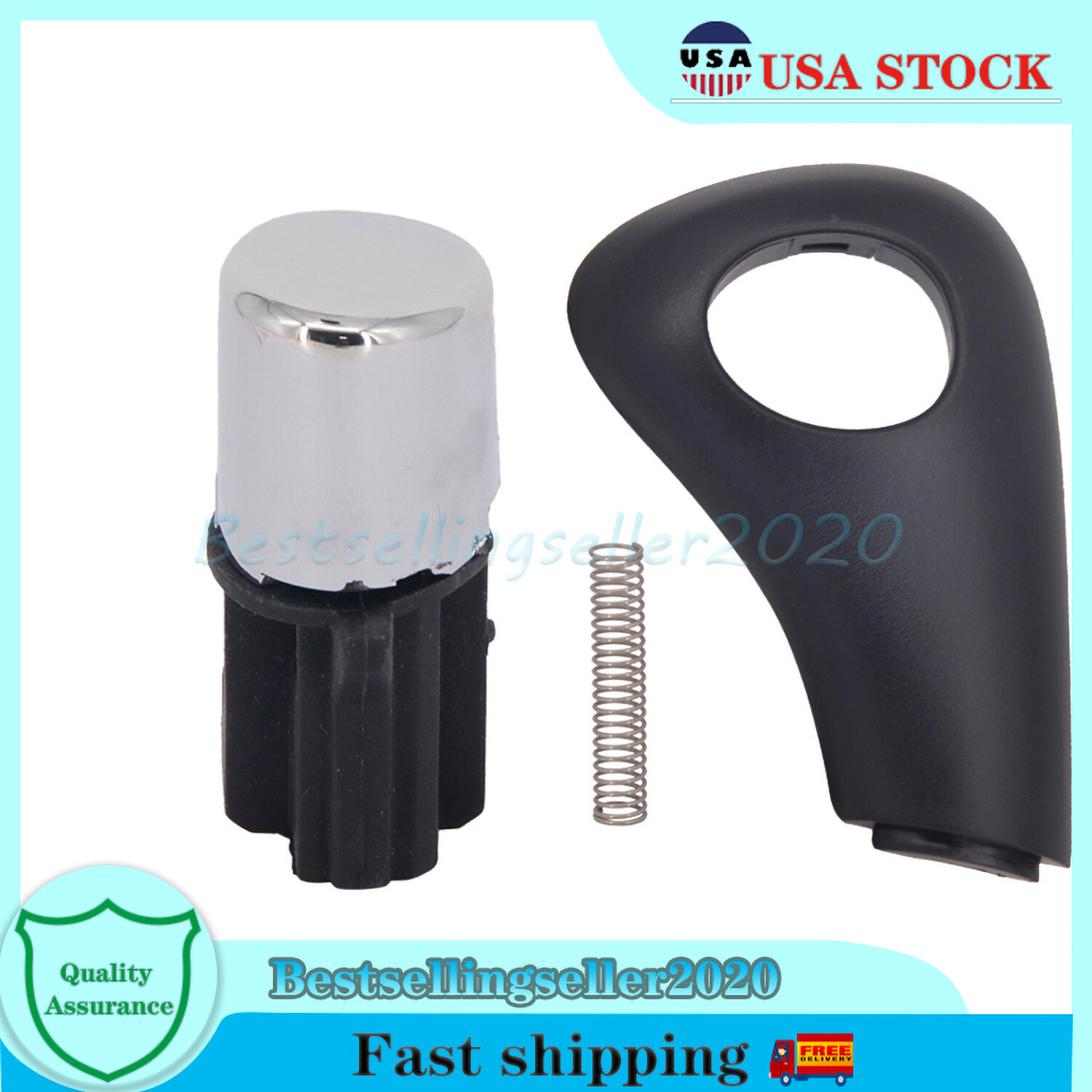 Shifter Handle Button Knob + Side Plate for Honda Accord DX LX EX EXL 2003-2005