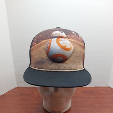Star Wars BB-8 All Over Print Super Embossed Front Youth Snapback Hat Cap
