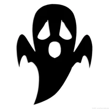 Ghost Boo! - Decal Sticker - Multiple Colors & Sizes - ebn7132