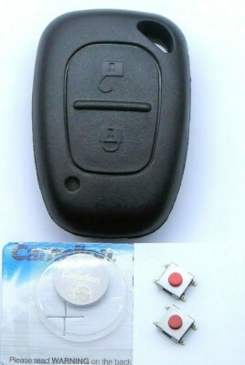 Auto Schlüsselgehäu 2 Tasten Repair Set für Renault Opel+ Batterie+ 2Microtaster