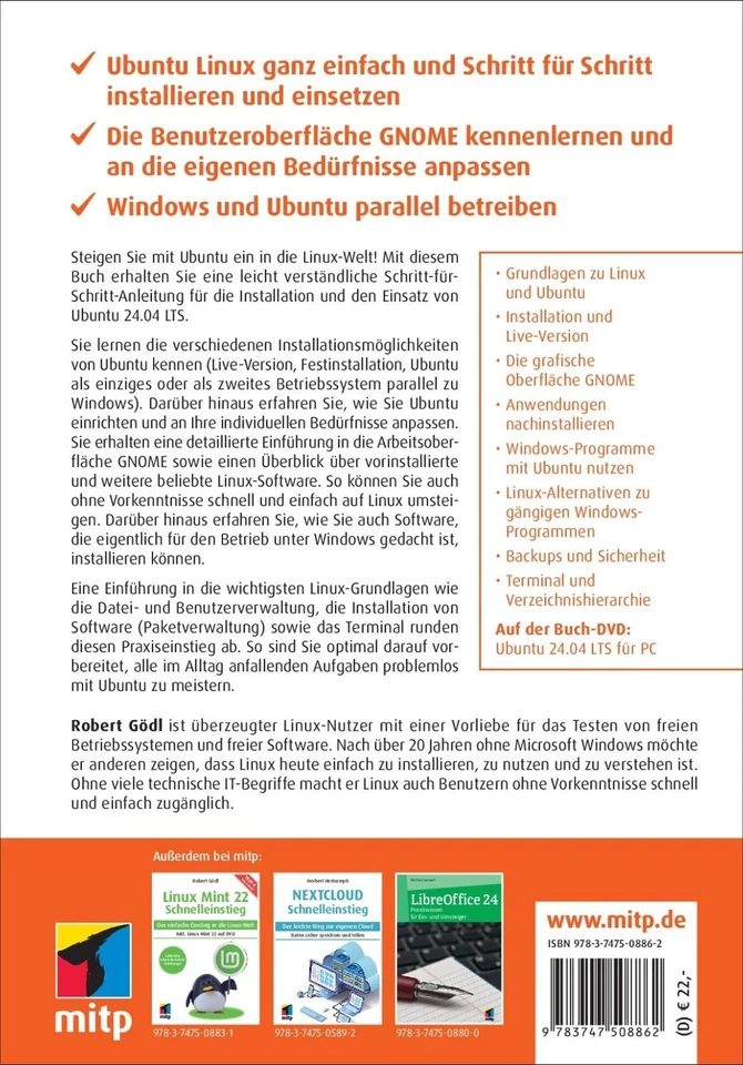 Ubuntu 24.04 Buch & DVD inkl. kostenlosem E-Book +++ Direkt vom Verlag +++ - Bild 2 von 2