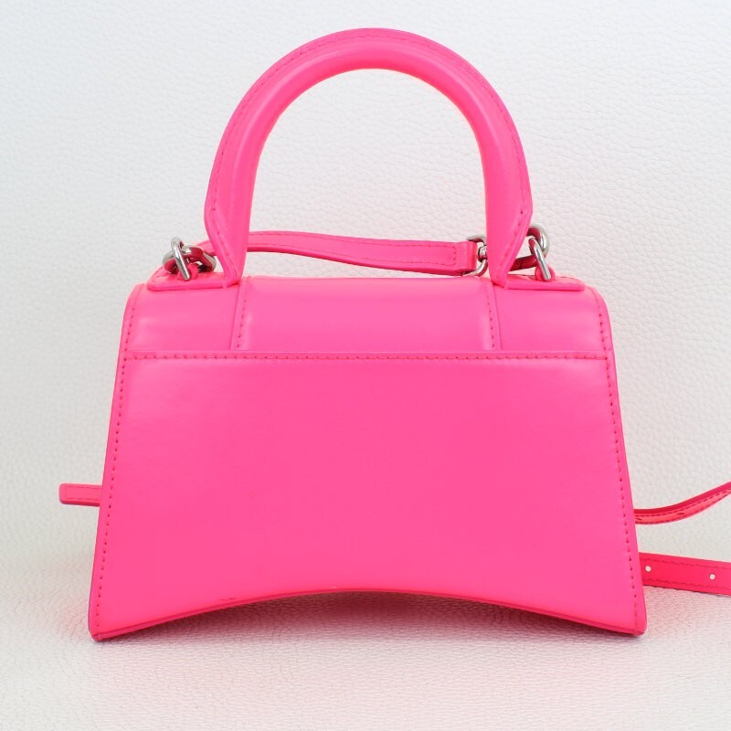 BALENCIAGA XS Hourglass Top Handle Bag Acid Fuchsia | eBay