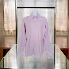 Paul Frederick Shirt 17-36 Lt. Purple Imperial 100s Two Ply Cotton Dobby Dress