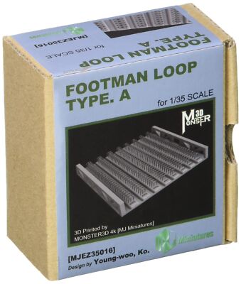 MJ Miniatures 1/35 Footman Loop Type A 3D Print Plastic Model Parts MJE35016 NEU