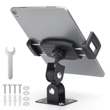 Tablet Wall Mount 360° Rotating iPad Wall Metal Base Fit for 4.7-12.9" Phone