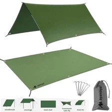 Waterproof Ground Sheet Mat Pad Hiking Camping Tarp Hammock Tent Rain Fly Canopy