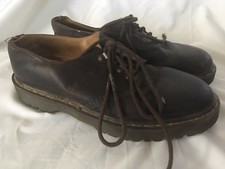 Dr. Martens Oxford Shoes BrownUS 11 Made In England grunge goth punk