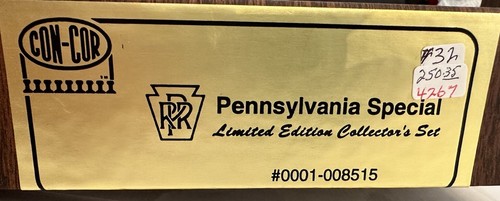ConCor N Scale Pennsylvania Special Train Set, 1 Powered, 1 Dummy & 6 Pas.cars - Picture 9 of 9