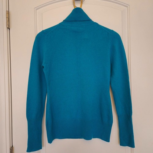 Beth Bowley Cashmere Turtleneck sweater, Med., Turquoise blue, Turtleneck - Picture 3 of 8