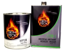 High Teck HFP158 Toyota 040 Super White Basecoat Paint Gallon & Medium Reducer