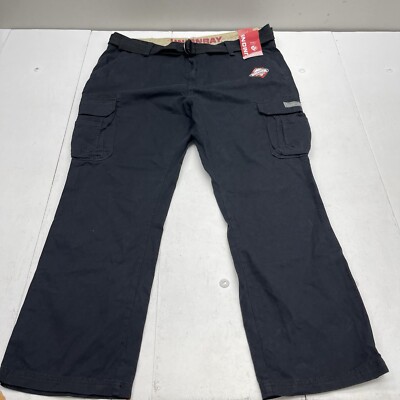 Union Bay Black Belted Survivor Cargo Pants Mens Size 44x32