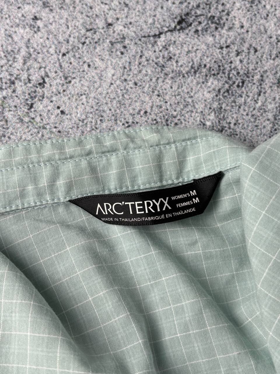 Camicia donna Arc'teryx Destina taglia M blu cotone manica corta con bottoni