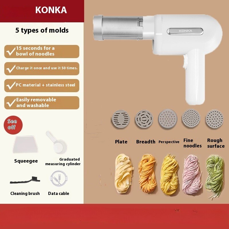 Handheld Electric Pasta Maker, Portable Pasta Maker, Household Noodle Machine