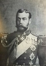 1910 King George and Queen Mary of England illustrated