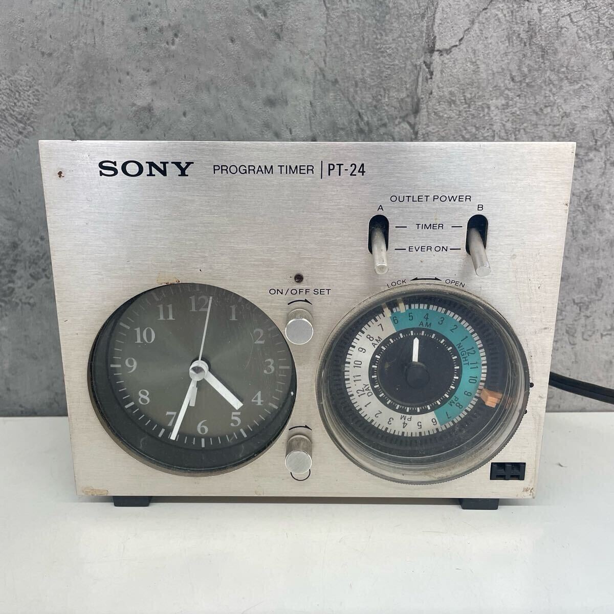 その他 SONY PROGRAM TIMER PT-77 SONY PT-24 Program Timer Audio Analog 100V 50Hz Vintage free