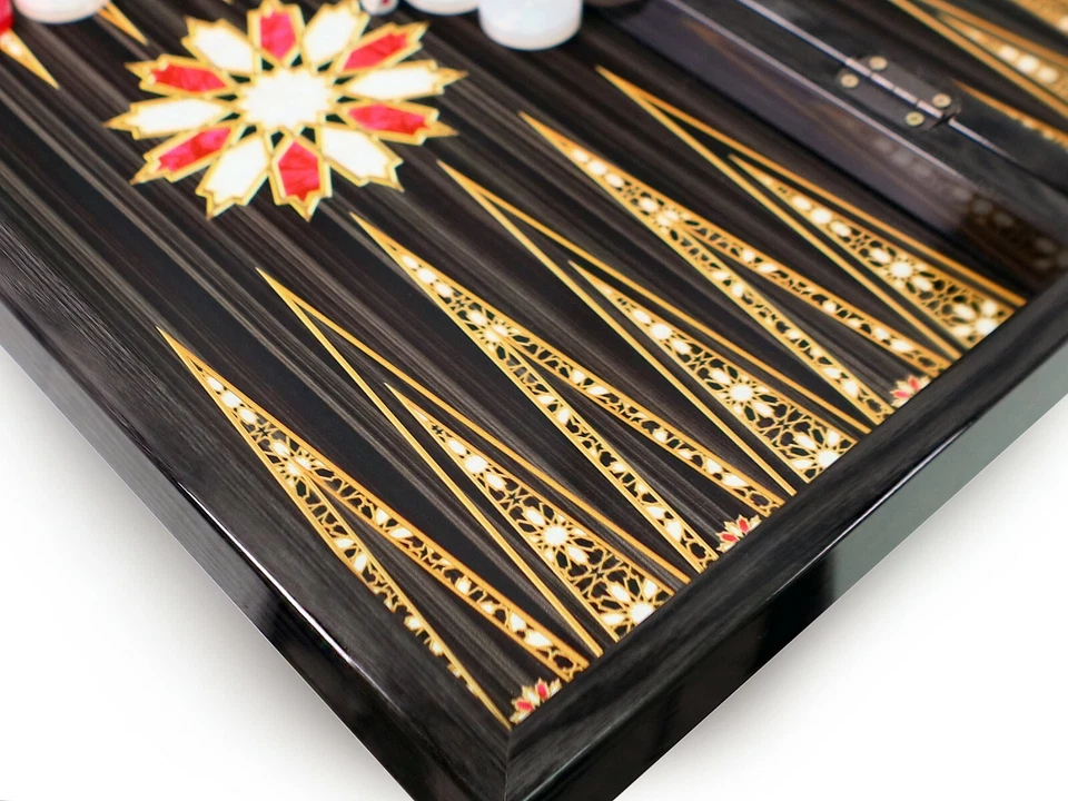 Luxus Orient Backgammon Tavla XXL Gesellschaftspiele Familienspiel  - Bild 4 von 4