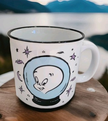 NEW! Classic Vintage Style Casper The Friendly Ghost Coffee Mug Halloween Bats