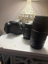 Canon EOS Rebel T5 Kit With 18-55mm Lens, 75-300mm Lens With Charger And Battery