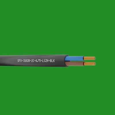H05Z1Z1-F 3182B 0,75mm 2-adrig Flex Netzkabel LSOH Low Smoke Zero Halogen