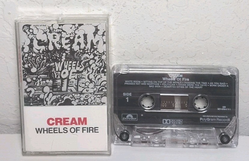 Wheels of Fire (1968, Audio Cassette) Polygram Records, Inc. B53