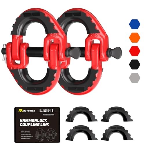 Safety Chain Connector Link, 1/2IN Tow Hitch Hammerlock Coupling
