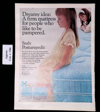 Colchón firme Sealy Posturepedic 1967 para niñas mimadas anuncio impreso 52757