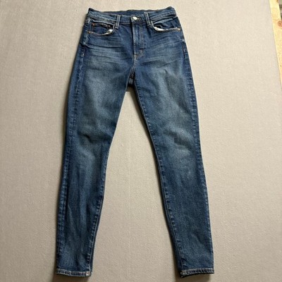 Outerknown SEA Jeans Iconoclast High Rise Skinny Womens 27 Blue Organic Cotton