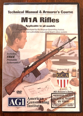 AGI M1A Rifles Armorer's Course DVD #1584SL