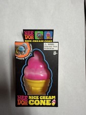 Schylling NeeDoh Pink Nice Cream Cone Squishy Toy New in box