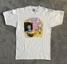 Vintage 1992 Teacher Student School Cartoon Funny T-Shirt USA Made - X-Large
