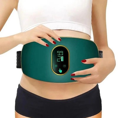 vibration massage for belly fat Fitness Vibrating Abs Belt Packs Vibration Massage Belt For Waist Belly Fat  6-Speed Adjustable Ab main image 1