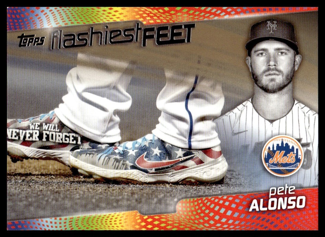 2022 Topps Flashiest Feet Gold Pete Alonso 58/75 New York Mets #FF-13
