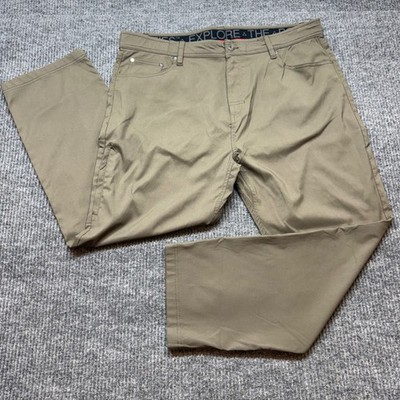 Gerry Mens 40x30 Tan Nylon Spandex Stretch Hiking Outdoor Performance Pants