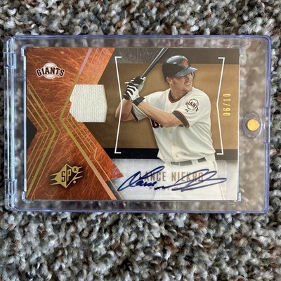 2005 Upper Deck SP Collection - Spx Lance Niekro #81 Gold Signature Materials/10