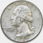 1942-S Washington Quarter 25C Extra Fine XF * Nice Original Surfaces! 1942S