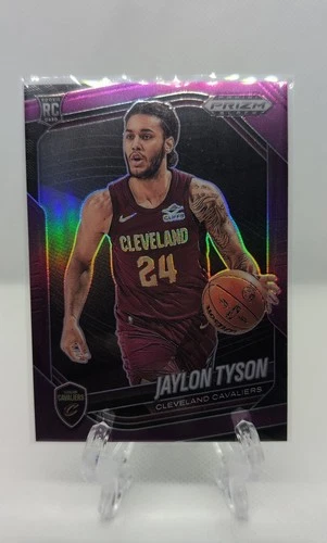 2024-25 Panini Prizm Black - Jaylon Tyson #127 Purple Prizm /99 (RC)