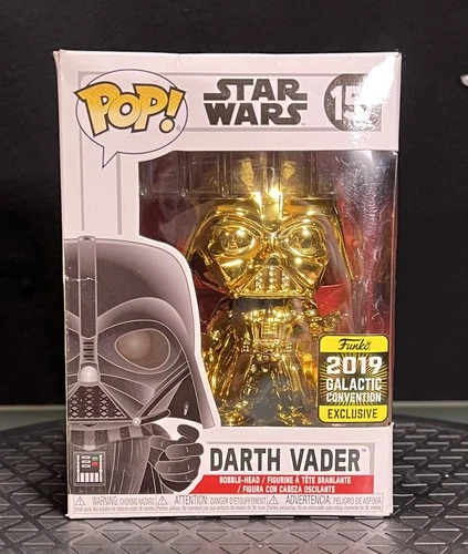 FUNKO POP! STAR WARS DARTH VADER (Gold Chrome) Galactic Convention Exclusive