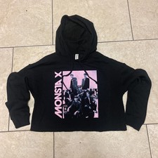 Monsta X Crop Top Long Sleeve Hoodie 2022 Dreaming Tour Official Concert S Shirt