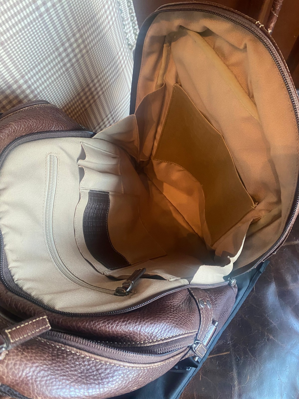 Executive Leather Backpack - Brown - image 3