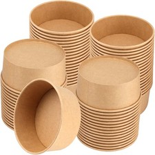 36 oz Brown Paper Bowls, 85 PCS, Ideal for Kitchen and Outdoor Events