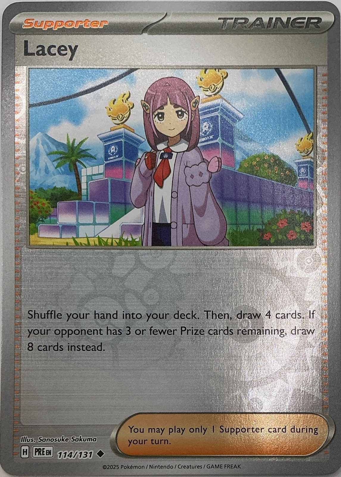 Lacey - Uncommon Reverse Holo SV: Prismatic Evolutions 114/131 NM