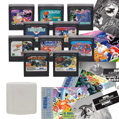 Sega Game Gear Spiele Schutzhüllen Anleitungen